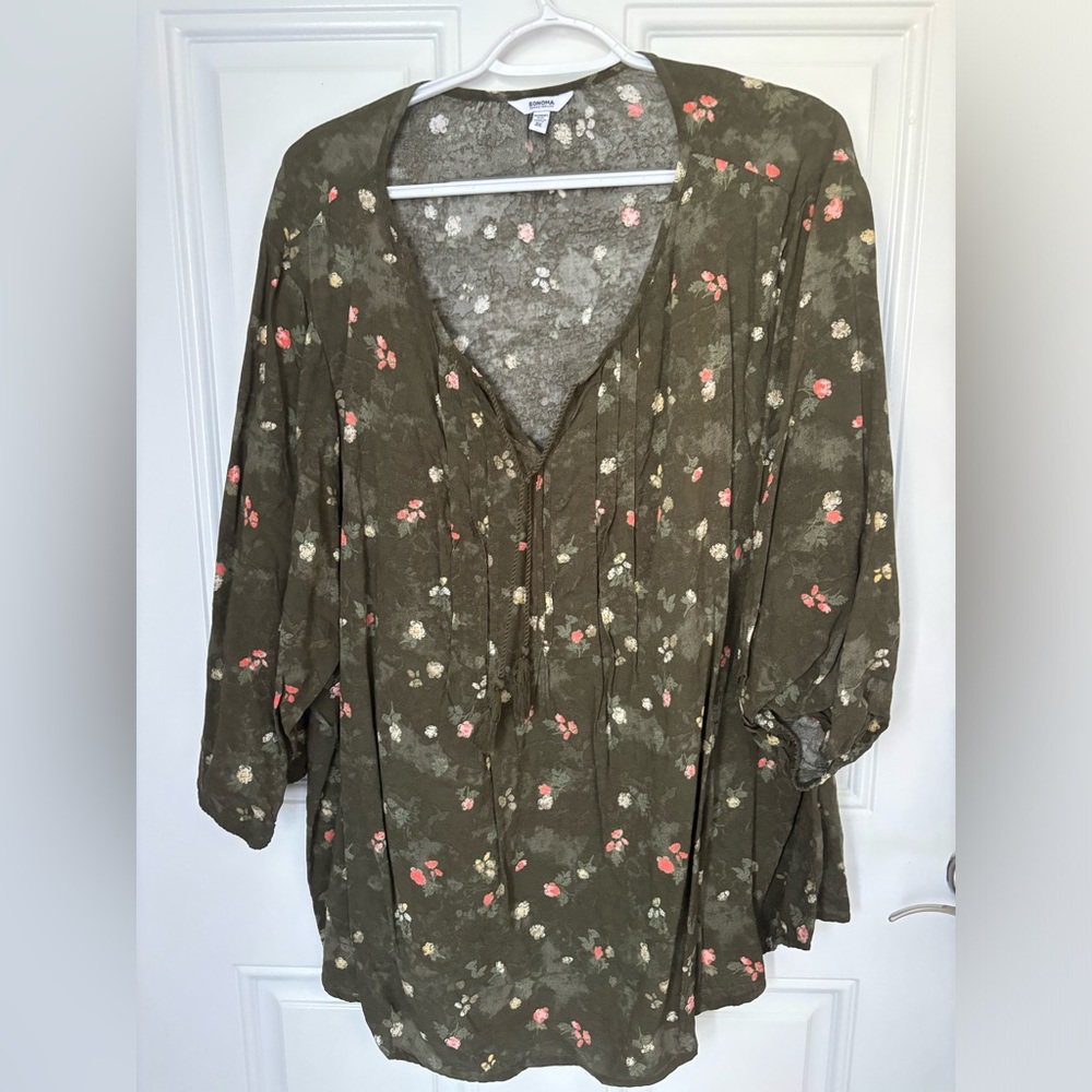 Sonoma floral blouse 3X